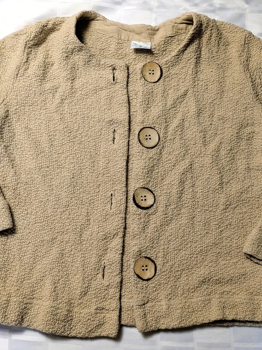 CMC BY COLOR ME COTTON BUTTON UP FRONT CARDIGAN SWEATER SHIRT WOMEN'S MEDIUM